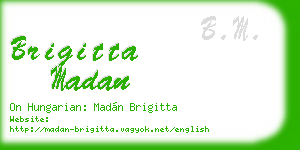brigitta madan business card